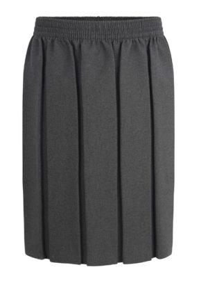 BOX PLEATED SKIRT - GREY, Skirts and Pinafores, St Augustine's Primary School, St Aidan's Catholic Primary Academy, Christchurch Primary School, King Solomon, Little Heath, Newbury Park Primary School, Parkhill Infants, Parkhill Juniors, Redbridge Primary School, Seven Kings Primary School, Sir John Heron, St Bedes Primary School