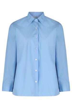 Girls Blouse - Sky- Long Sleeve (Twin Pack), Girls Blouses, St Augustine's Primary School, St Aidan's Catholic Primary Academy, Seven Kings High School
