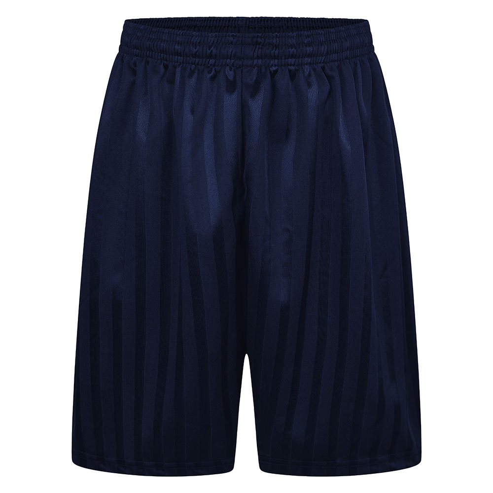 SHADOW STRIPE SHORTS - JUNIOR - NAVY, PE Shorts, Little Heath, Parkhill Juniors, Seven Kings Primary School, Sir John Heron, Ursuline Preparatory Ilford, Woodford County High School