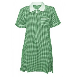 SUMMER DRESS GINGHAM - BOTTLE, Summer Dresses, St Augustine's Primary School, Parkhill Infants