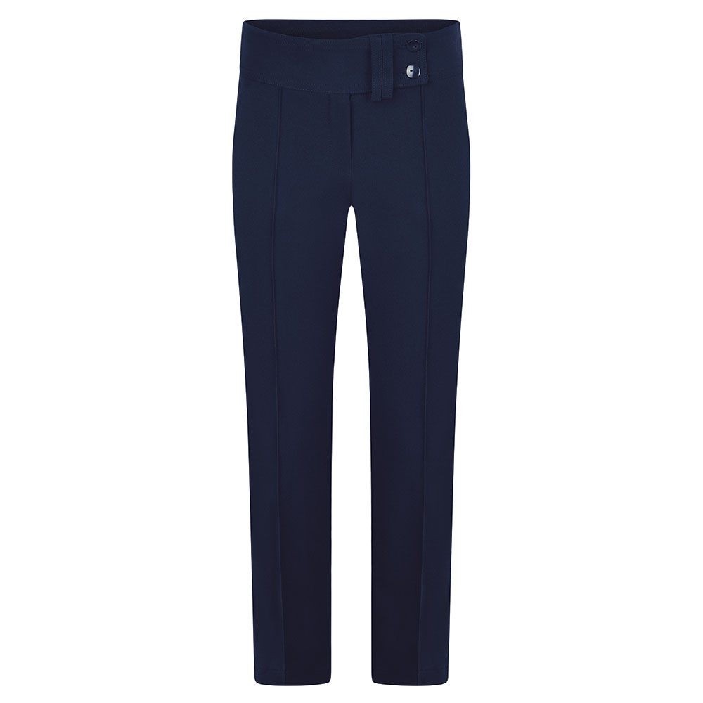 GIRLS 2 BUTTON TROUSERS - NAVY, Senior, Seven Kings High School, Palmer Catholic Academy, Valentines High School, Woodford County High School