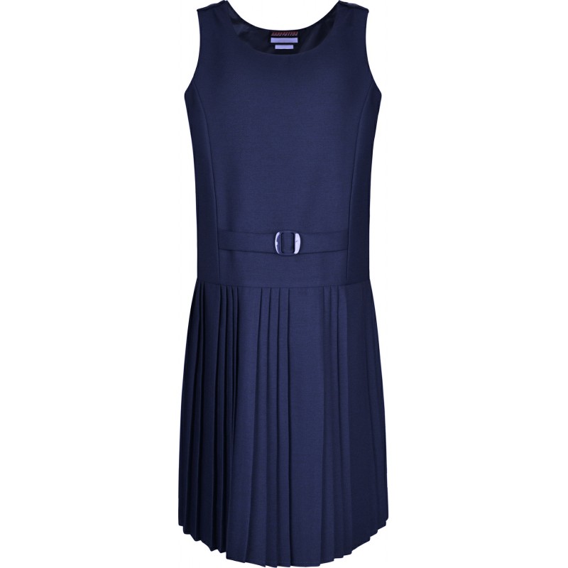 FALSE BELT PINAFORE - NAVY, Skirts and Pinafores, Gearies Primary School