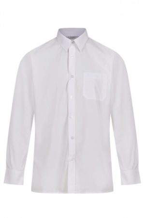 Boys Shirt - White - Long Sleeve (Twin Pack), Boys Shirts, Royal Docks Academy, St Augustine's Primary School, Caterham High School, Ilford County High, King Solomon, Newbury Park Primary School, Oaks Park High School, Read Academy, Sir John Heron, St Bedes Primary School, St Bonaventure's, St Winefrides, Stratford Academy, Palmer Catholic Academy, Valentines High School, Woodbridge High School, Woodlands Primary School